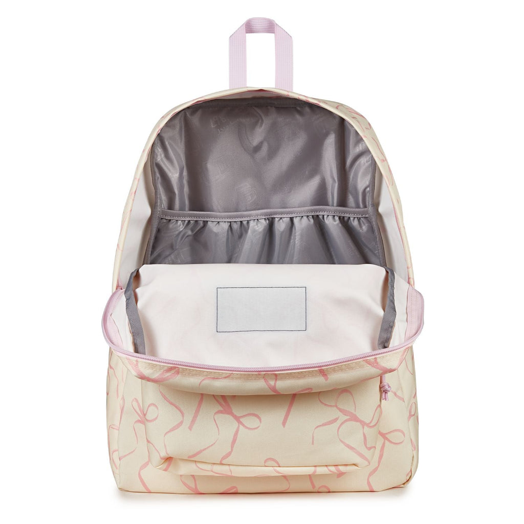Jansport Superbreak Plus - Rows Of Bows Natural/Pink Ice