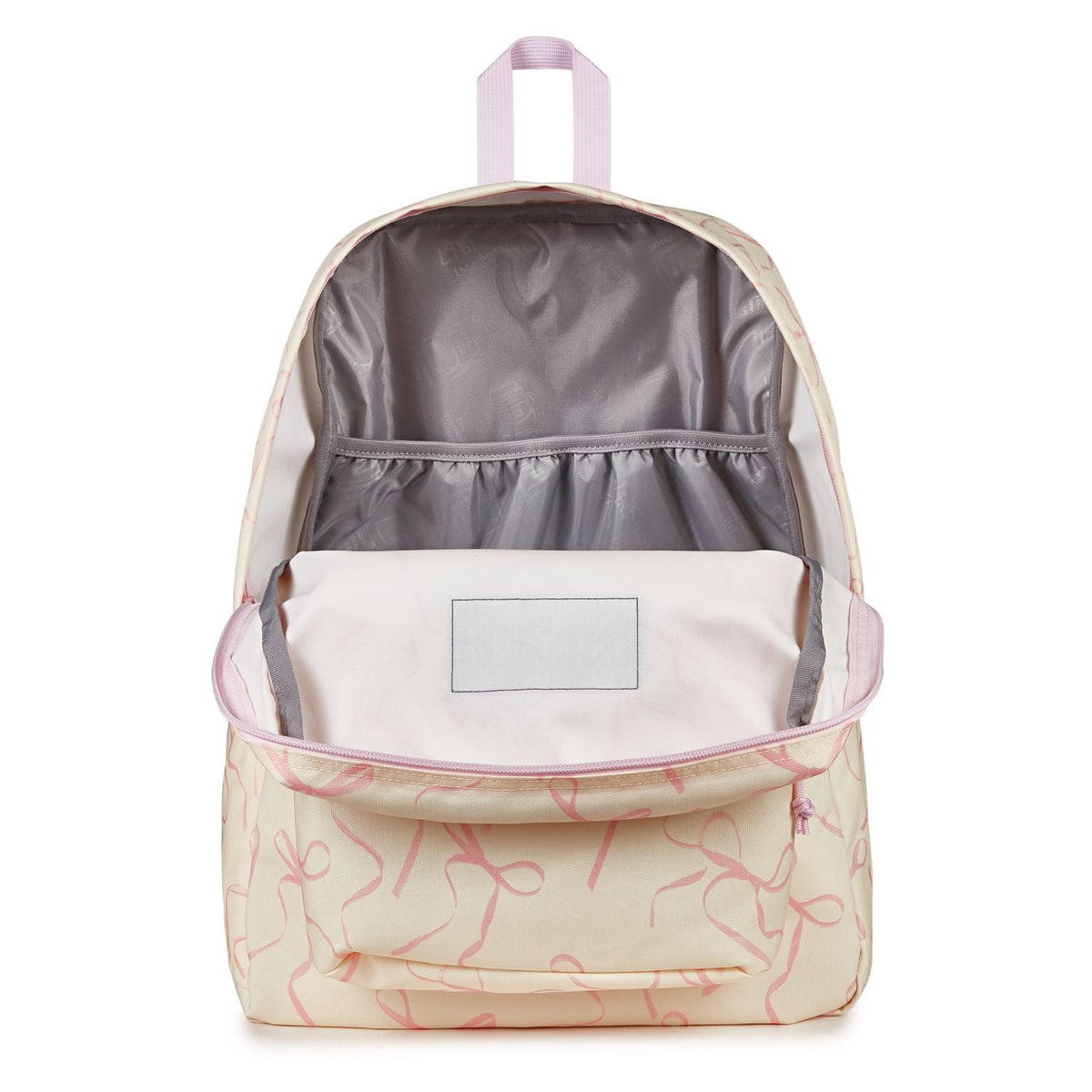 Jansport Superbreak Plus - Rows Of Bows Natural/Pink Ice