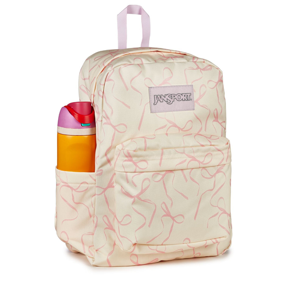 Jansport Superbreak Plus - Rows Of Bows Natural/Pink Ice