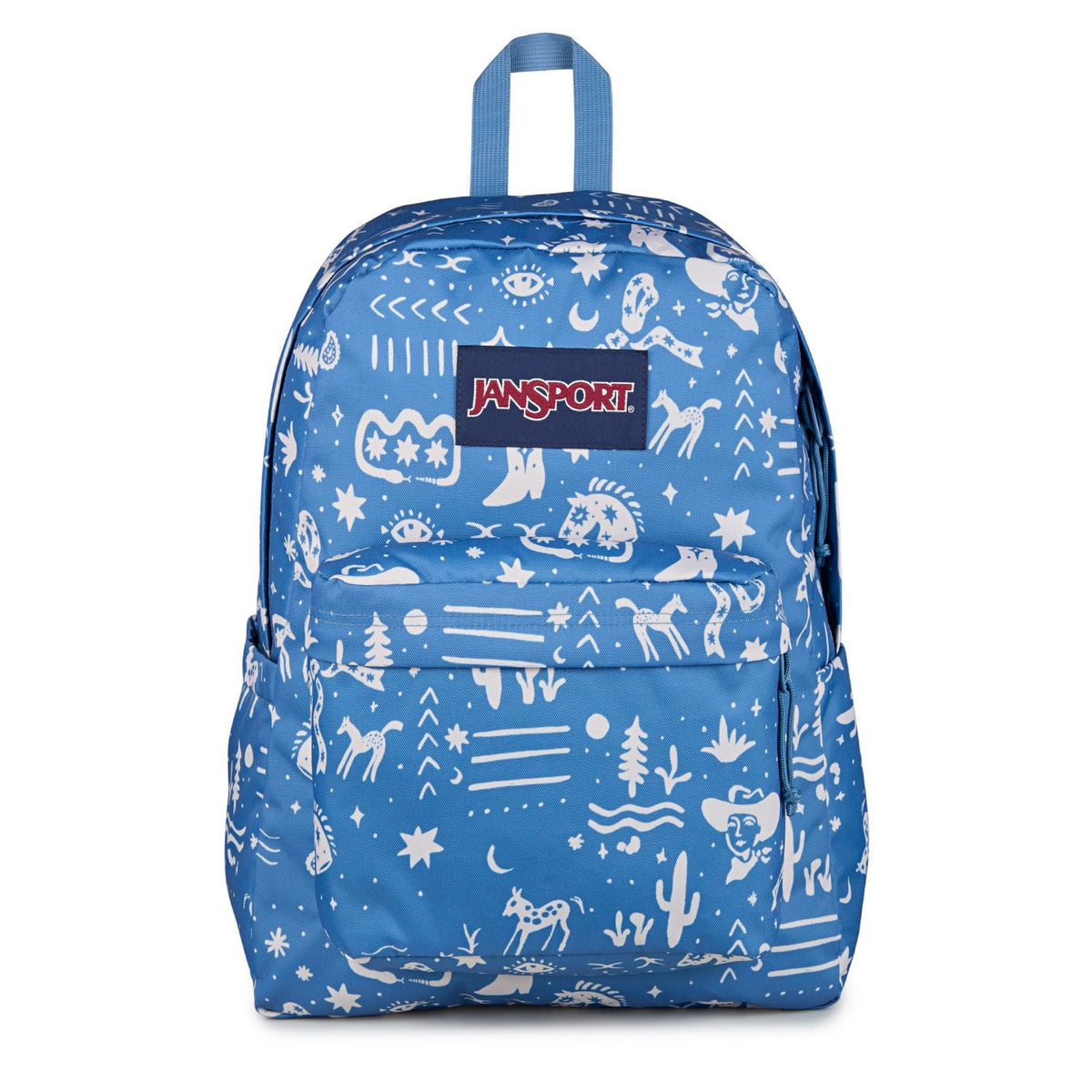 Jansport Superbreak Plus - Yeehaw And Horses Elemental Blue/Cream