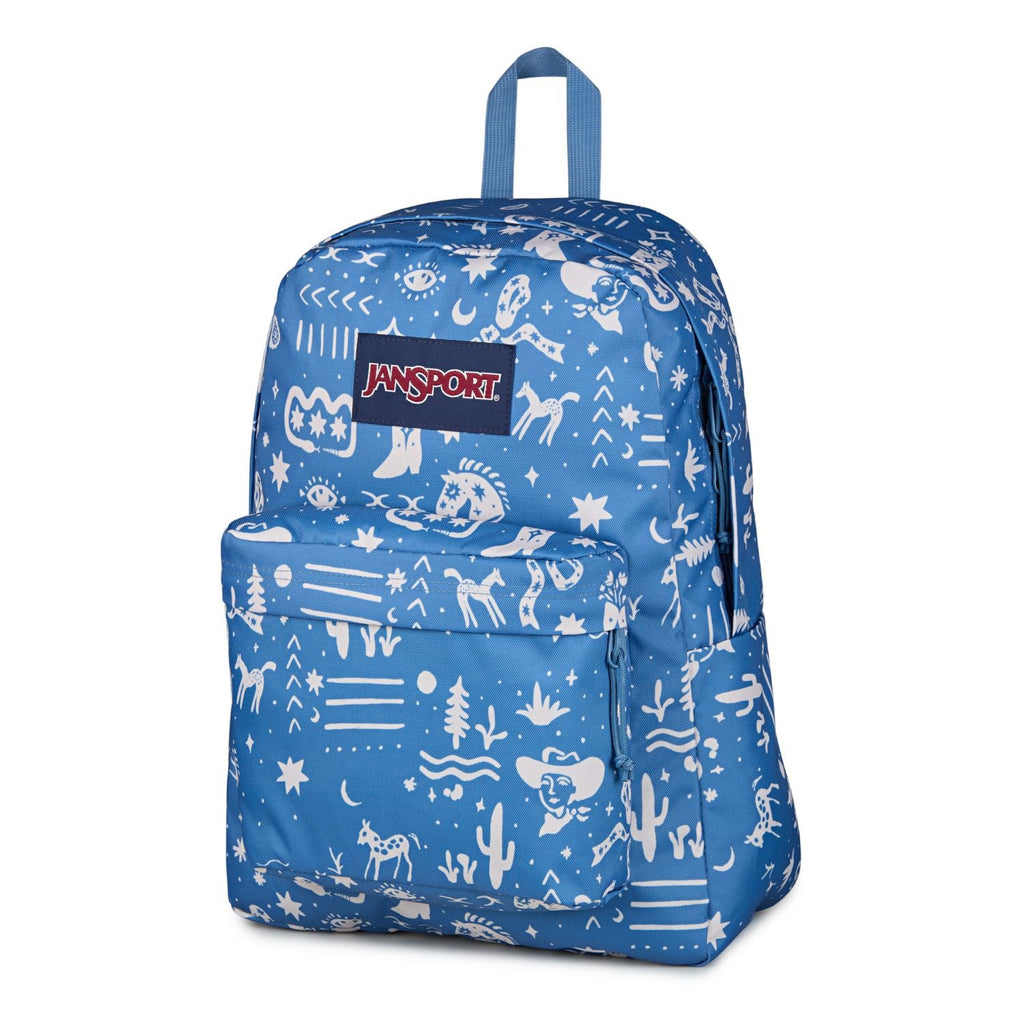 Jansport Superbreak Plus - Yeehaw And Horses Elemental Blue/Cream