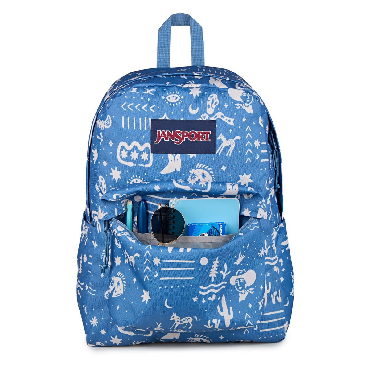 Jansport Superbreak Plus - Yeehaw And Horses Elemental Blue/Cream