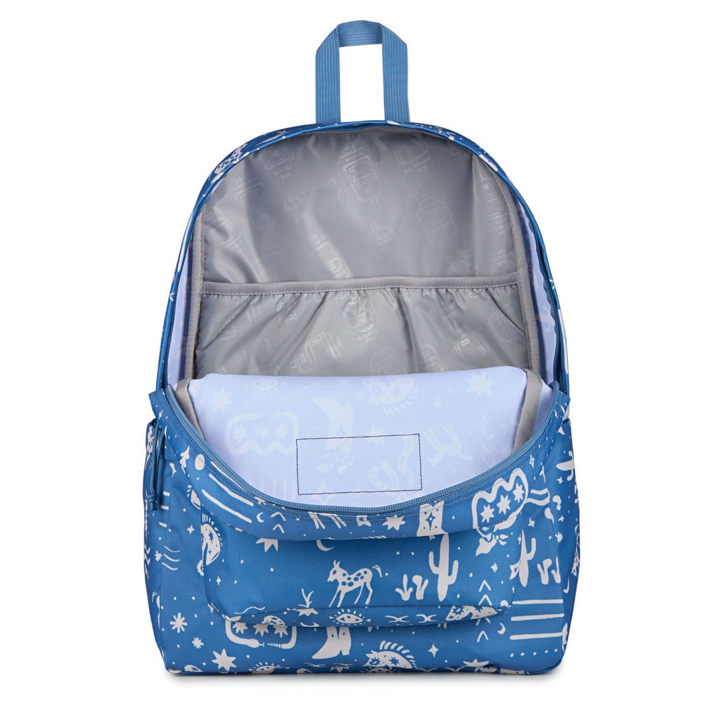 Jansport Superbreak Plus - Yeehaw And Horses Elemental Blue/Cream