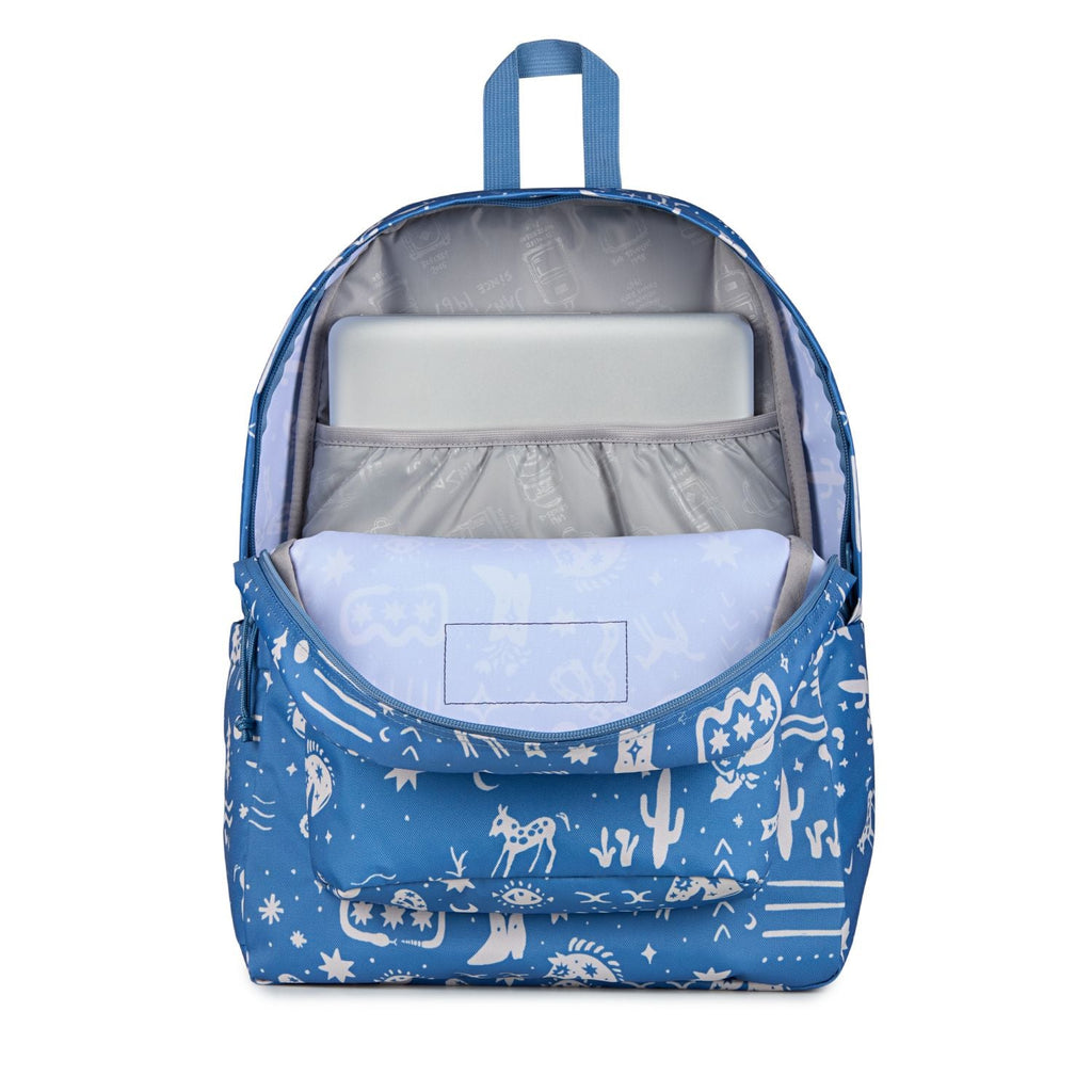 Jansport Superbreak Plus - Yeehaw And Horses Elemental Blue/Cream