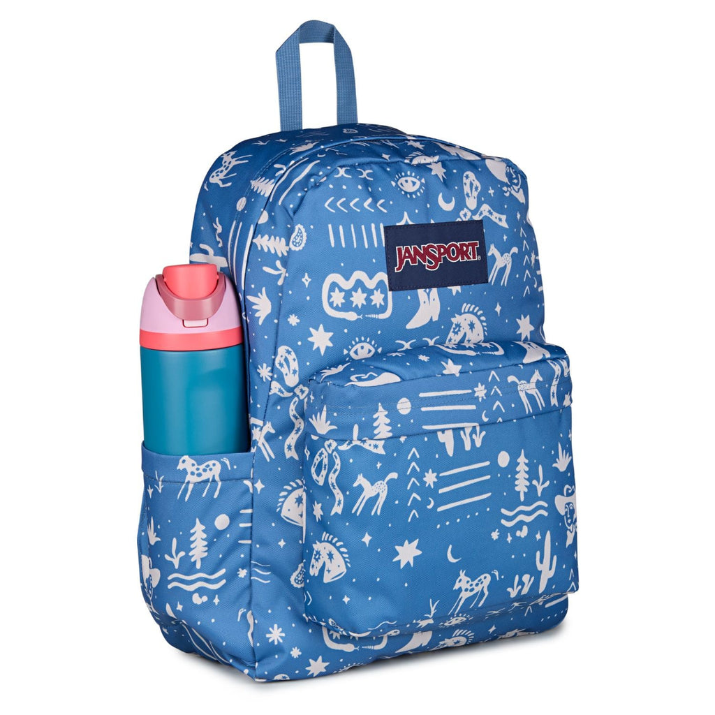Jansport Superbreak Plus - Yeehaw And Horses Elemental Blue/Cream