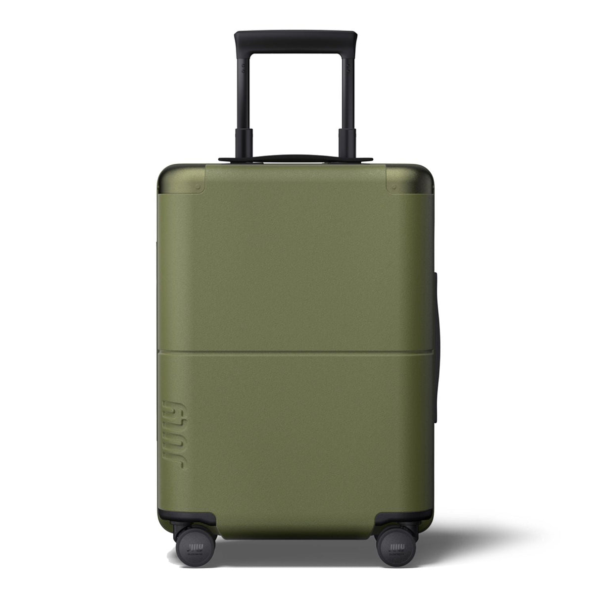 July Carry On Original Polycarbonate  21" Luggage With Casesafe Tracking & Power Bank & Usb/Usb-C Cable - Olive