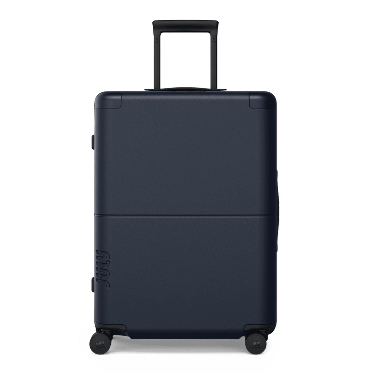 July Checked Expandable Polycarbonate With Casesafe Tracking 26" Luggage - Navy