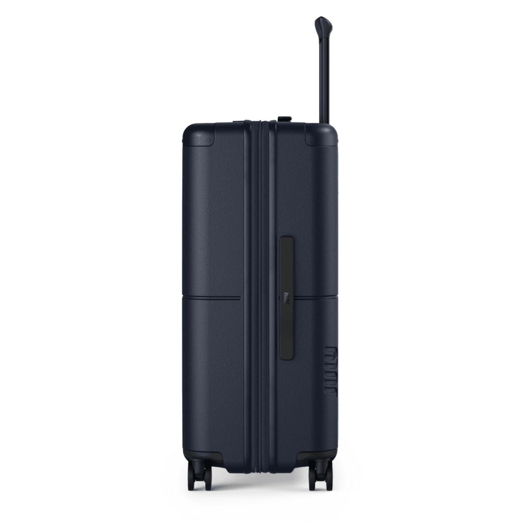 July Checked Expandable Polycarbonate With Casesafe Tracking 26" Luggage - Navy