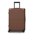 July Checked Plus Polycarbonate With Casesafe Tracking 30" Luggage - Dark Brown