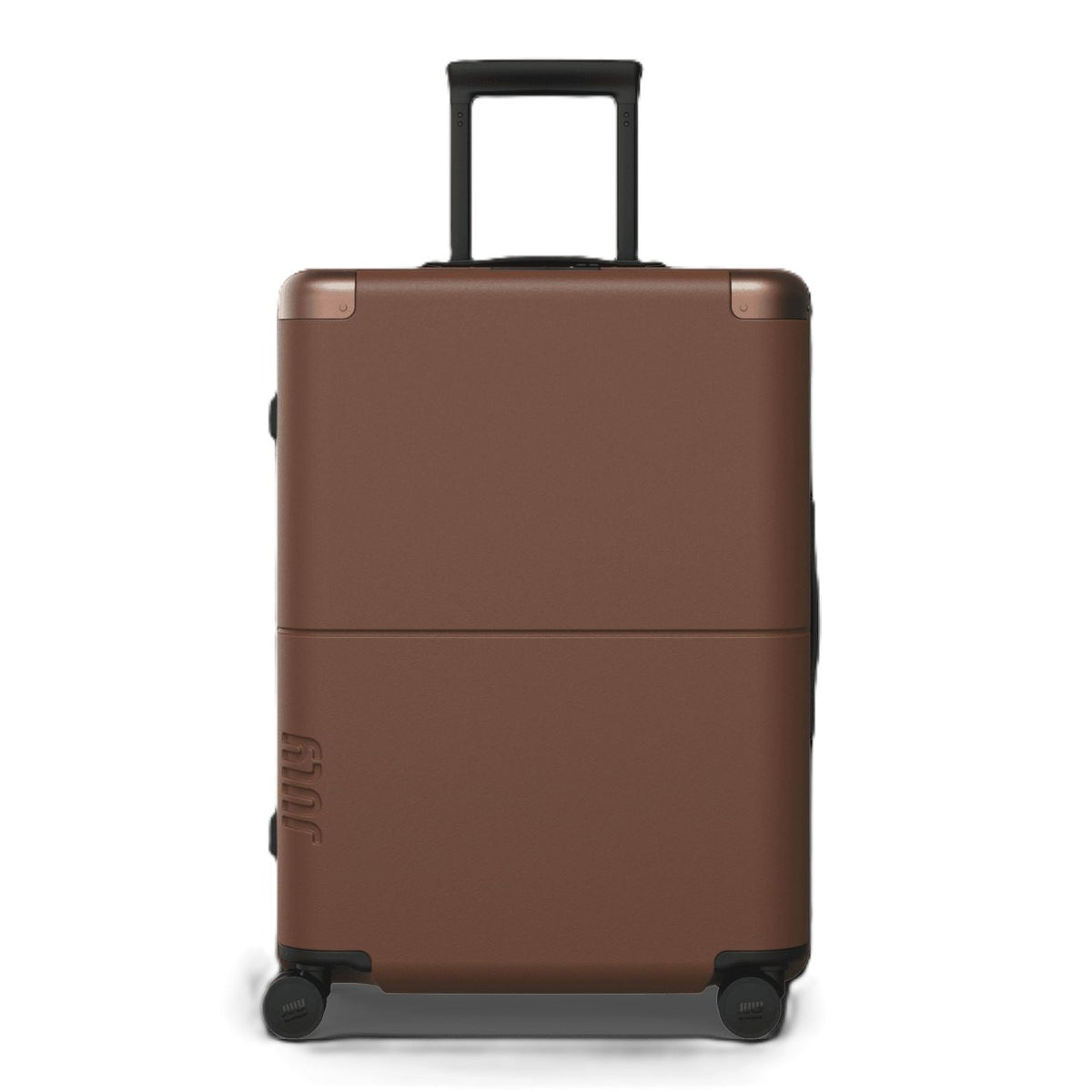 July Checked Plus Polycarbonate With Casesafe Tracking 30" Luggage - Dark Brown