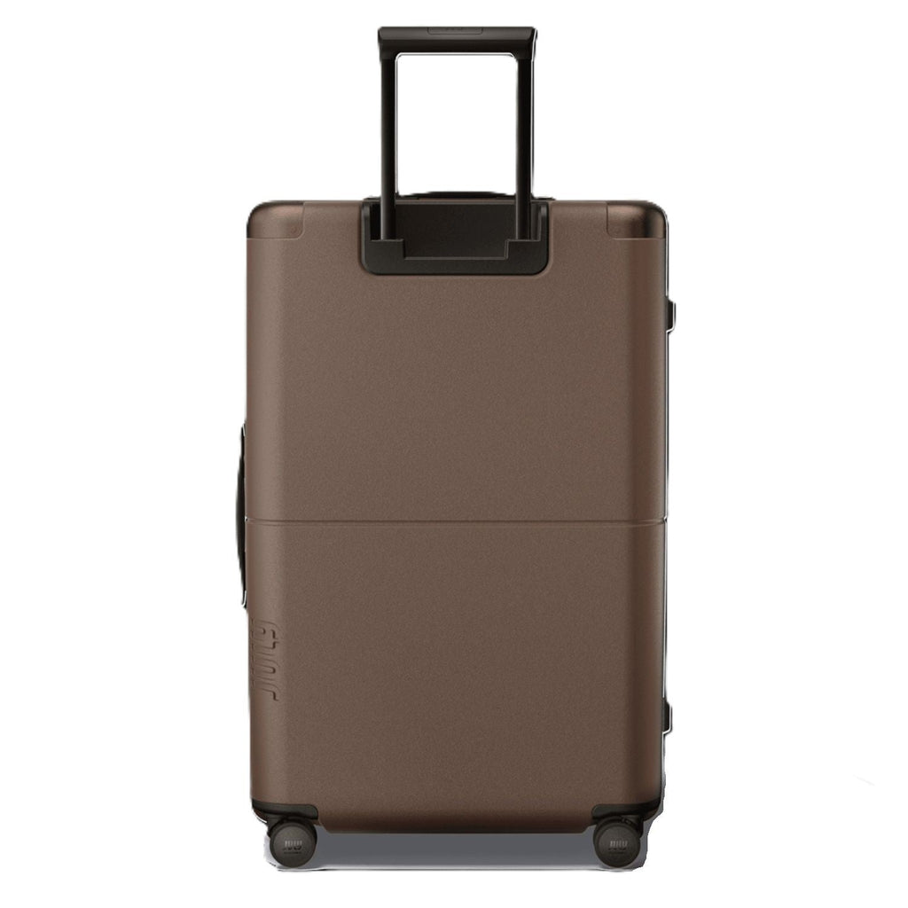 July Checked Plus Polycarbonate With Casesafe Tracking 30" Luggage - Dark Brown