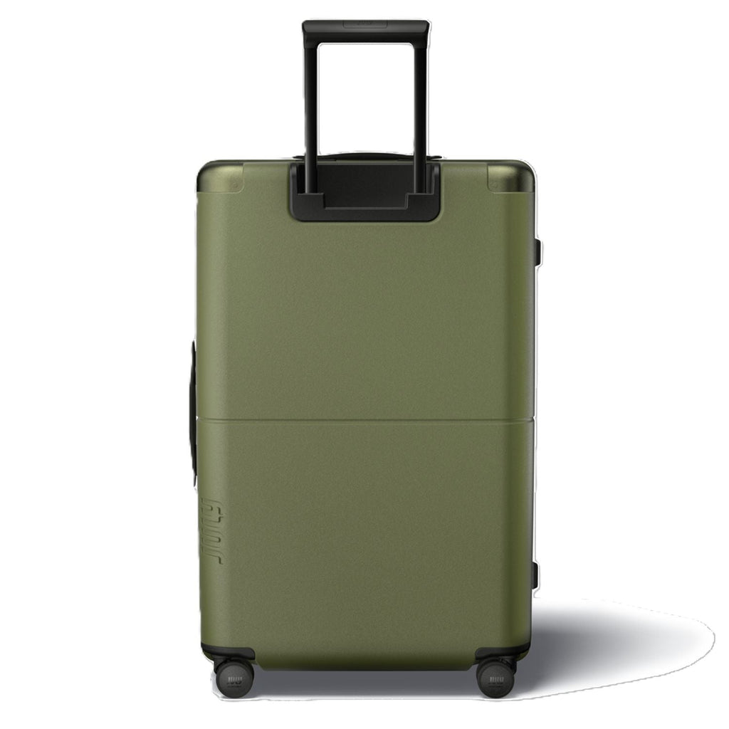 July Checked Plus Polycarbonate With Casesafe Tracking 30" Luggage - Olive