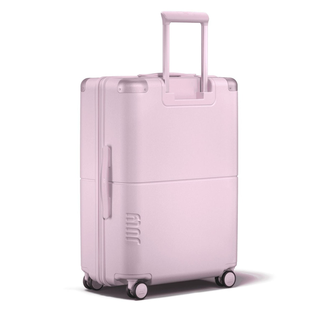 July Checked Polycarbonate With Casesafe Tracking 26" Luggage - Blush Pink