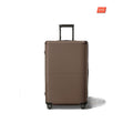 July Checked Polycarbonate With Casesafe Tracking 26" Luggage - Dark Brown