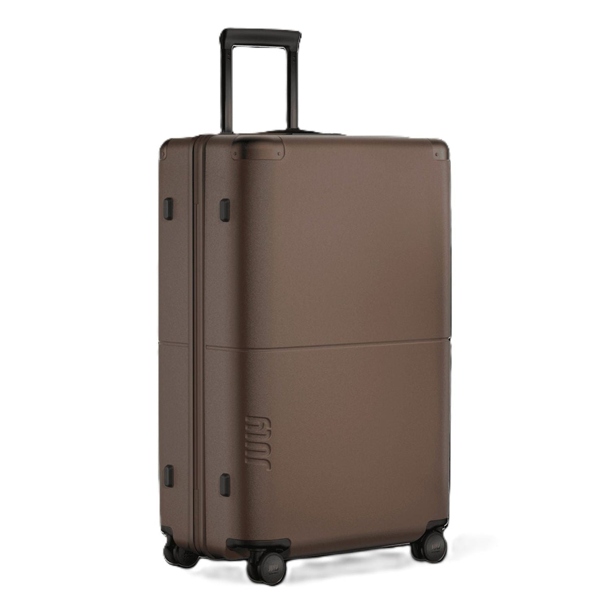 July Checked Polycarbonate With Casesafe Tracking 26" Luggage - Dark Brown