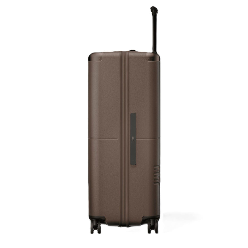 July Checked Polycarbonate With Casesafe Tracking 26" Luggage - Dark Brown