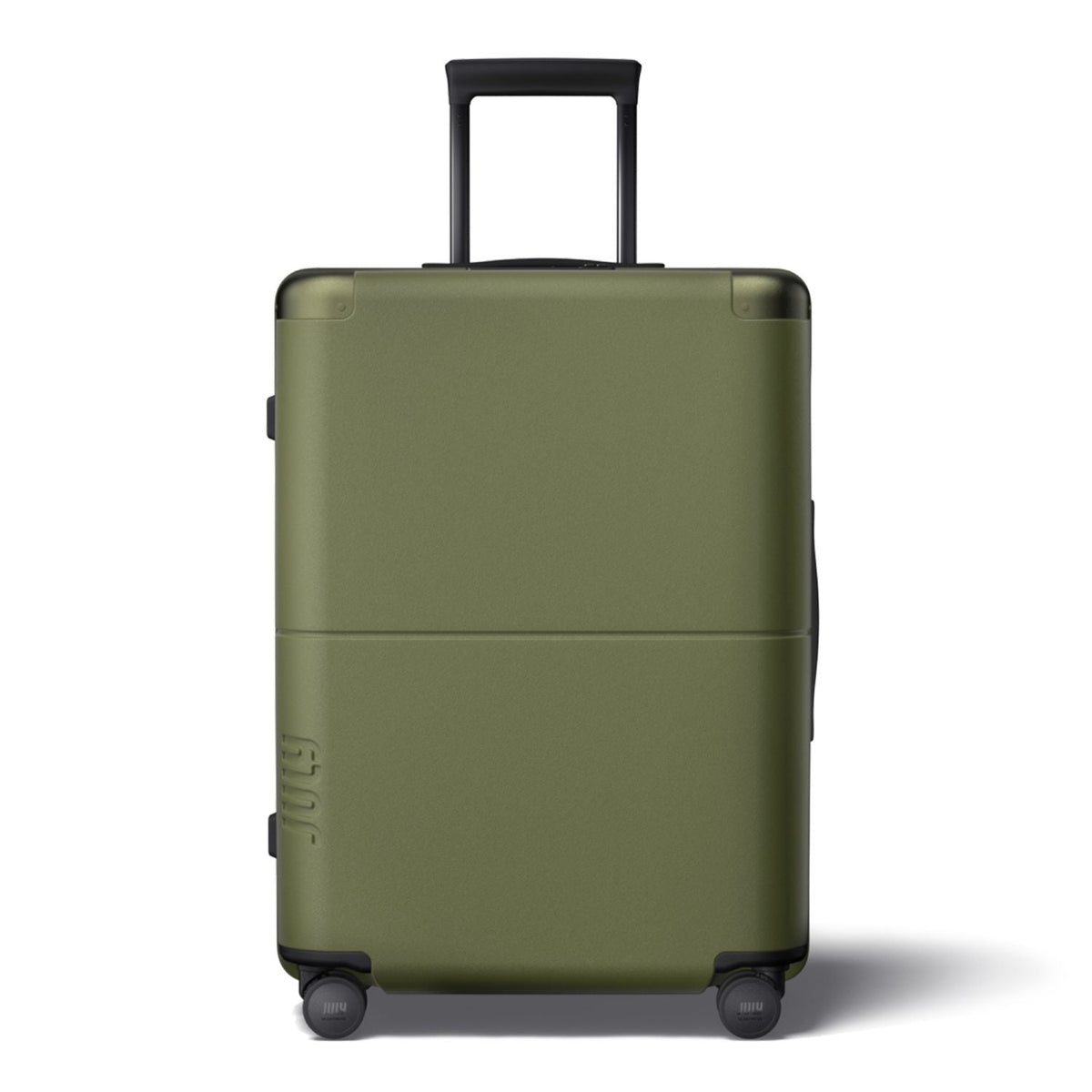 July Checked Polycarbonate With Casesafe Tracking 26" Luggage - Olive