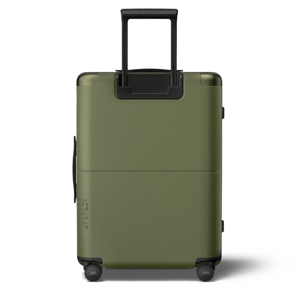 July Checked Polycarbonate With Casesafe Tracking 26" Luggage - Olive