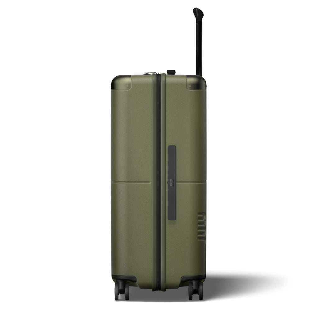 July Checked Polycarbonate With Casesafe Tracking 26" Luggage - Olive
