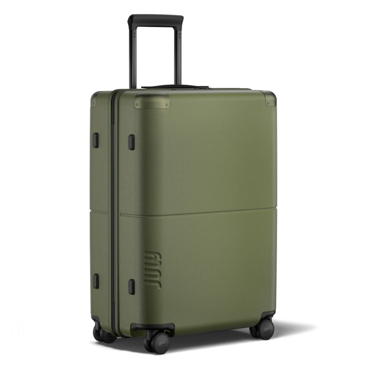 July Checked Polycarbonate With Casesafe Tracking 26" Luggage - Olive