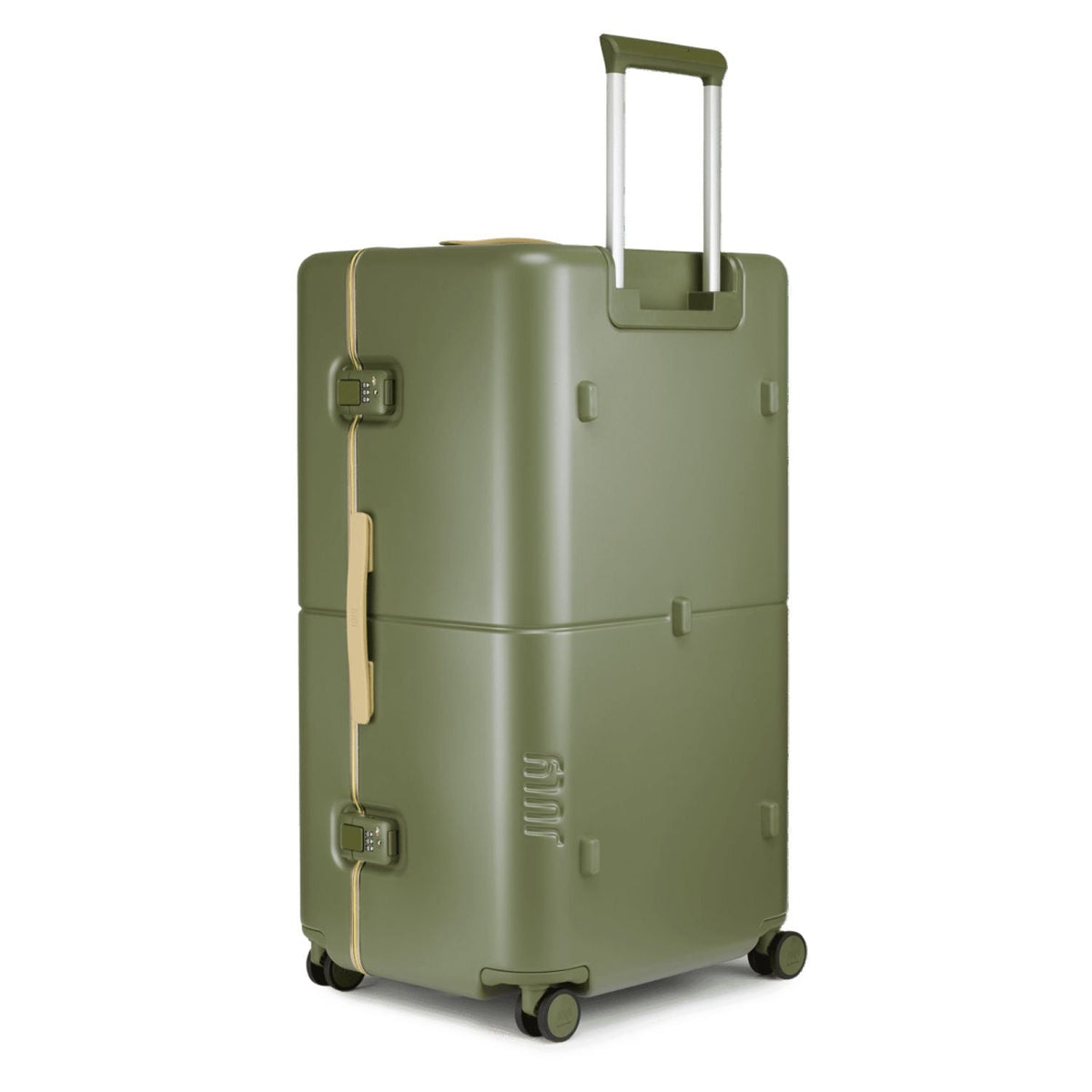 July Checked Trunk Plus Polycarbonate Frame 30" Luggage - Matte Moss