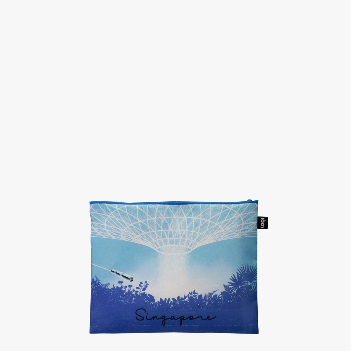 LOQI Artist Bags - Sokkuan Tye - Singapore Sights Blue
