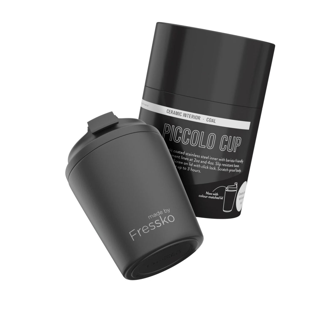 Made By Fressko Ceramic Piccolo 4oz Insulated Cup - Coal