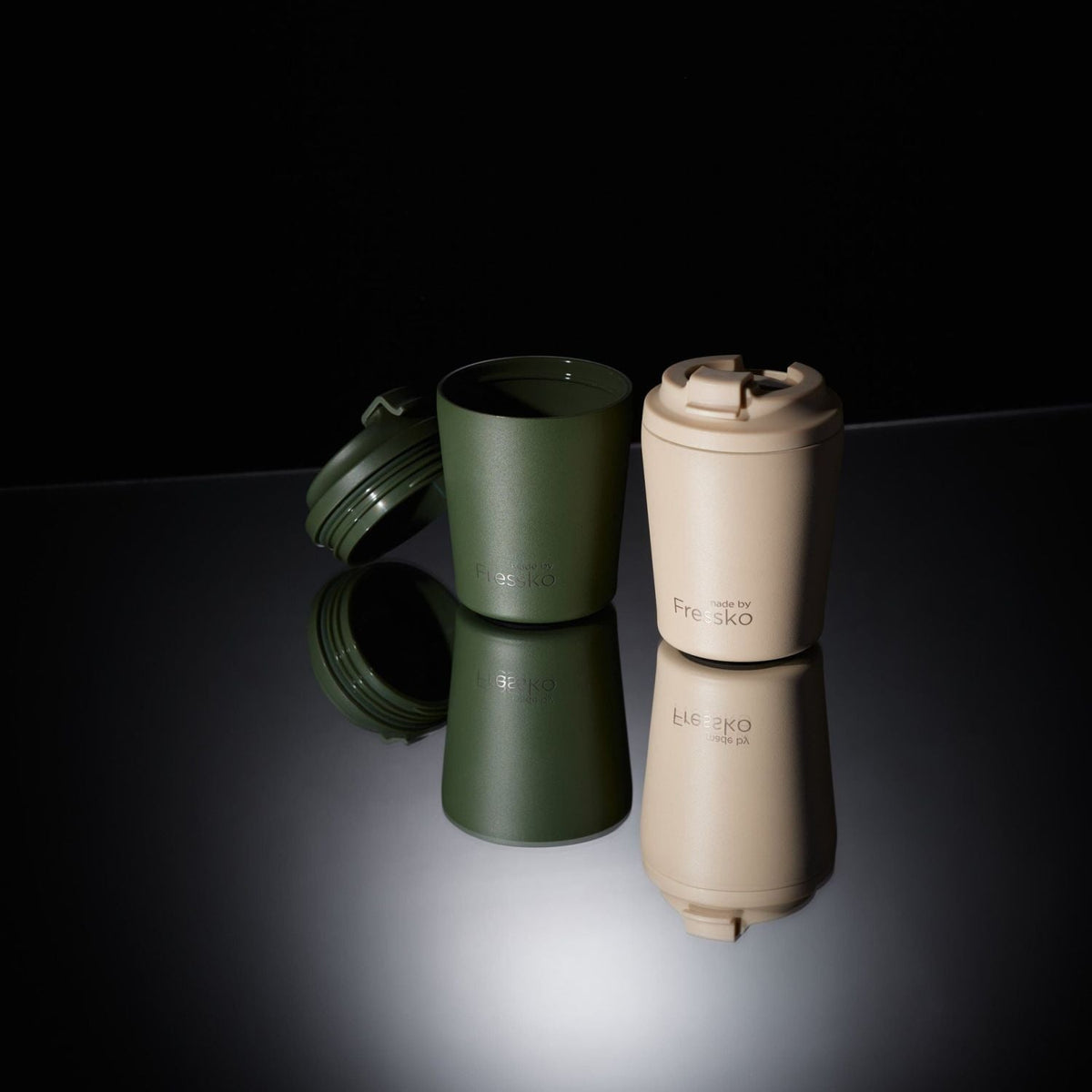 Made By Fressko Ceramic Piccolo 4oz Insulated Cup - Khaki