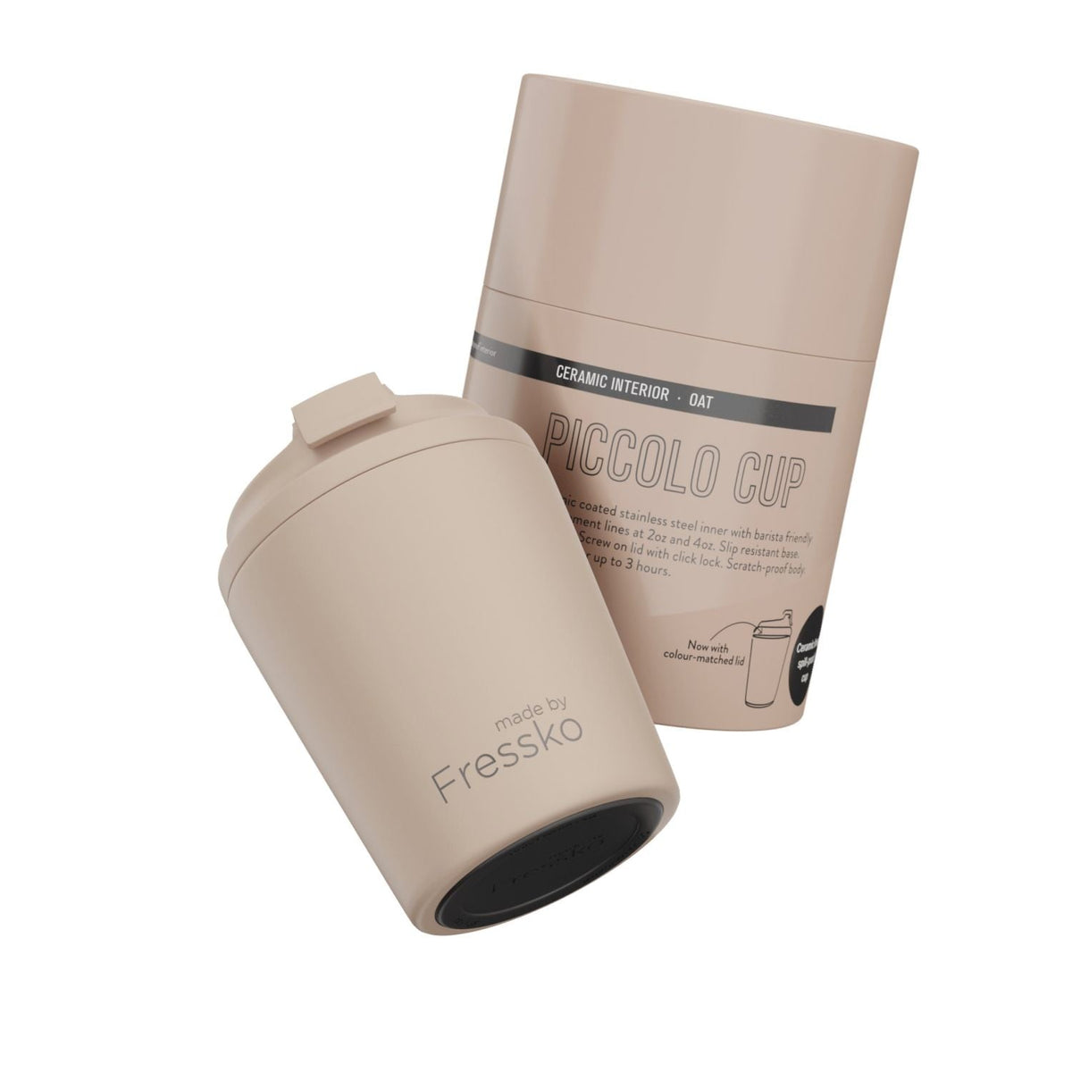 Made By Fressko Ceramic Piccolo 4oz Insulated Cup - Oat
