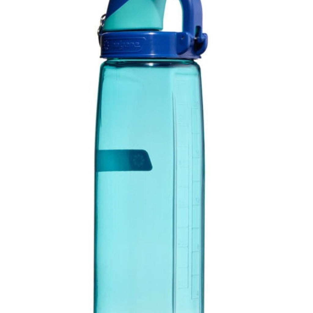Nalgene 24Oz Fresh Flow Straw Bottle - Blue Aqua With Blue Cap