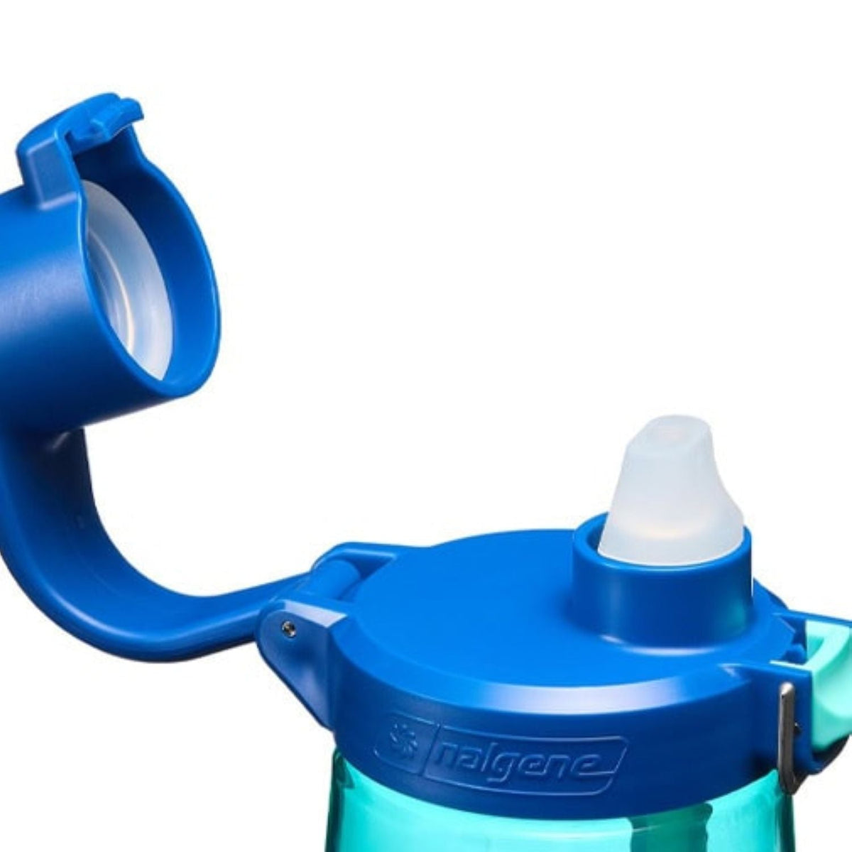 Nalgene 24Oz Fresh Flow Straw Bottle - Blue Aqua With Blue Cap
