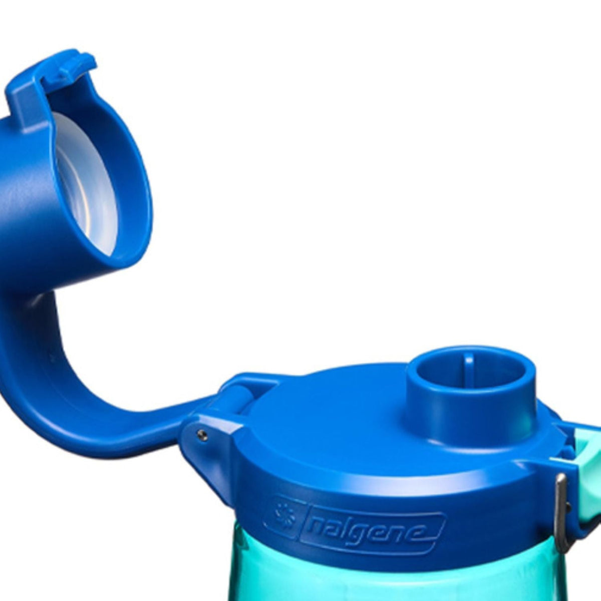 Nalgene 24Oz Fresh Flow Straw Bottle - Blue Aqua With Blue Cap