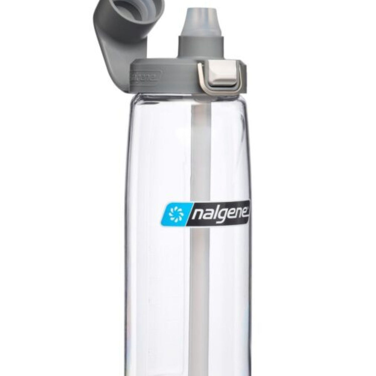 Nalgene 24Oz Fresh Flow Straw Bottle - Clear With Gray Cap