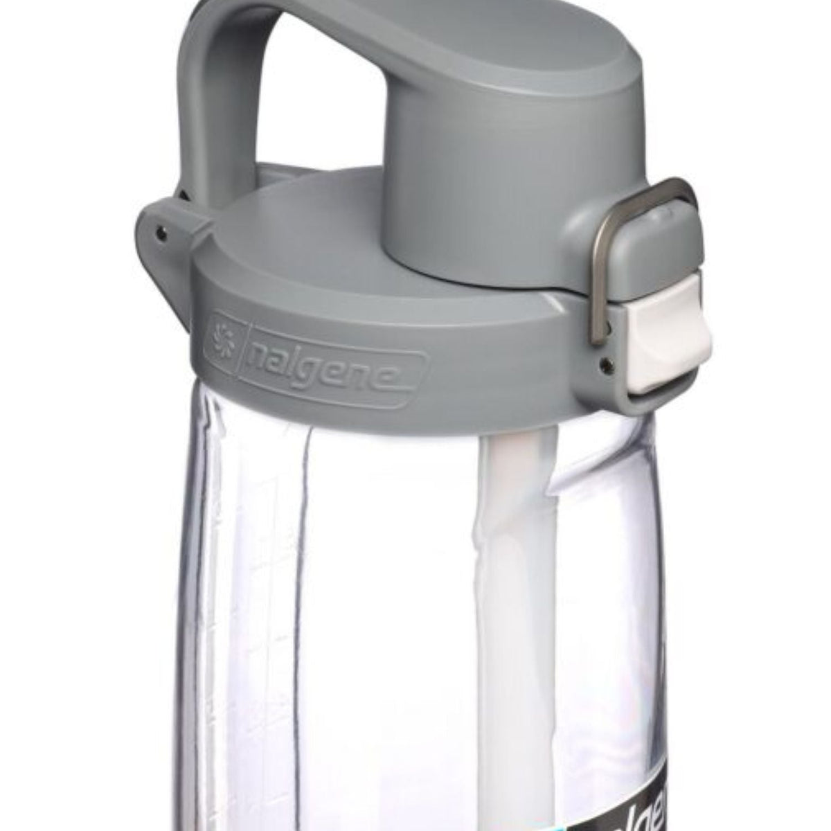 Nalgene 24Oz Fresh Flow Straw Bottle - Clear With Gray Cap