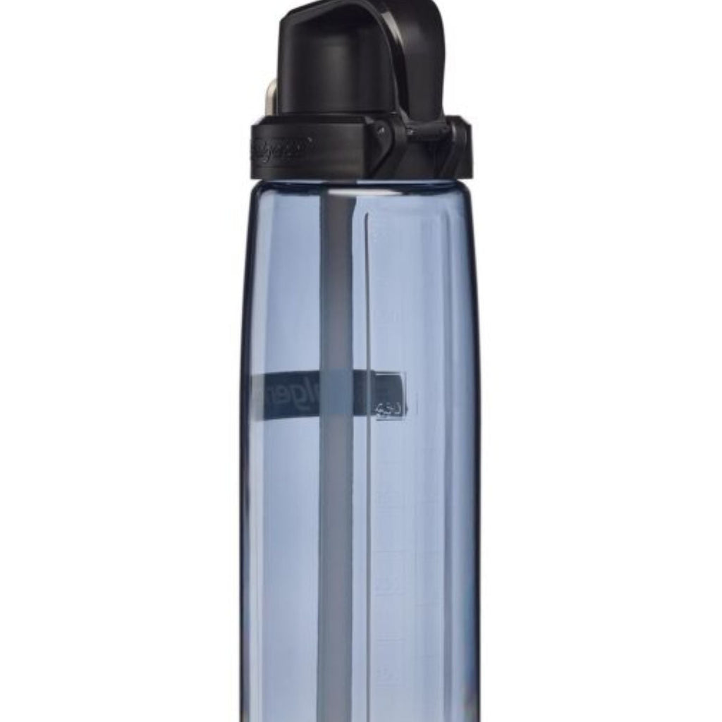 Nalgene 24Oz Fresh Flow Straw Bottle - Gray With Black Cap