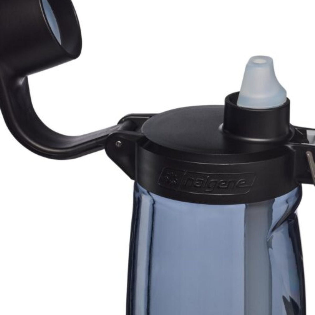 Nalgene 24Oz Fresh Flow Straw Bottle - Gray With Black Cap