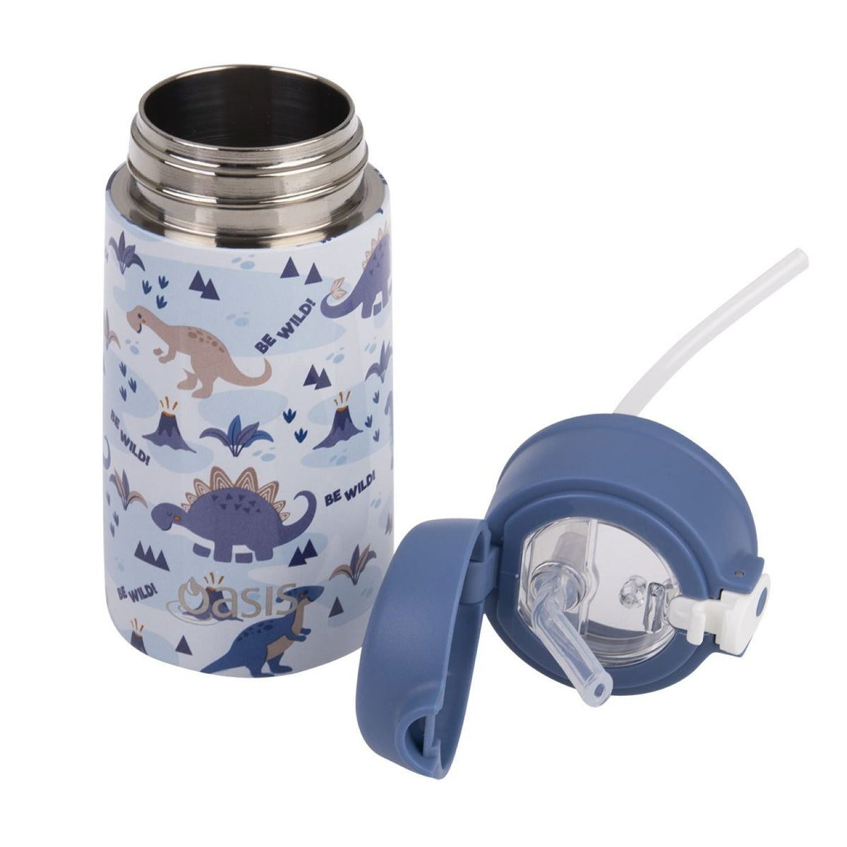 Oasis Kids' Water Bottle with Sipper Silicone Straw 400ML - Under The Sea
