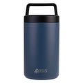 Oasis S/S Insulated Dual Compartment Food Jar W Handle And Spoon 700ML - Indigo