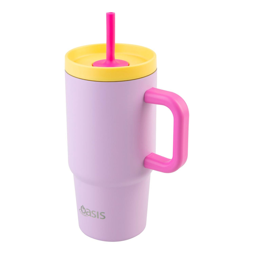 Oasis S/S Insulated Mini Commuter Travel Tumbler 700Ml Cap Only - Bubblegum Pink