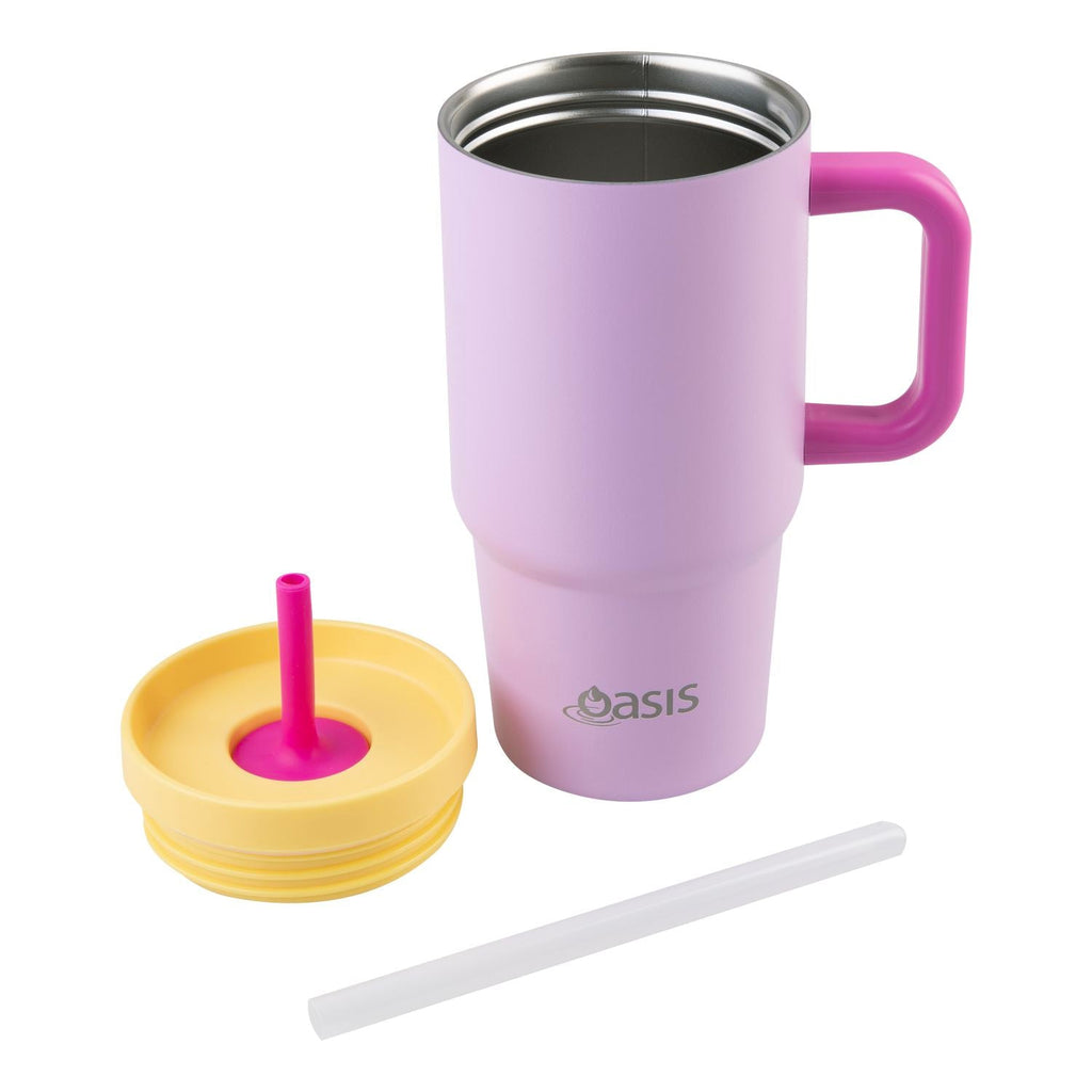 Oasis S/S Insulated Mini Commuter Travel Tumbler 700Ml Cap Only - Bubblegum Pink