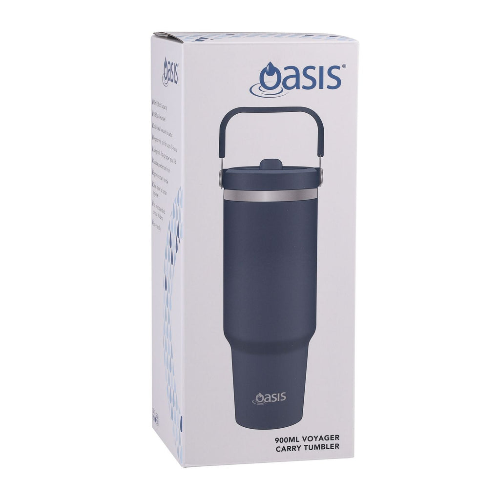 Oasis S/S Insulated Voyager Carry Tumbler Cap Only - Indigo