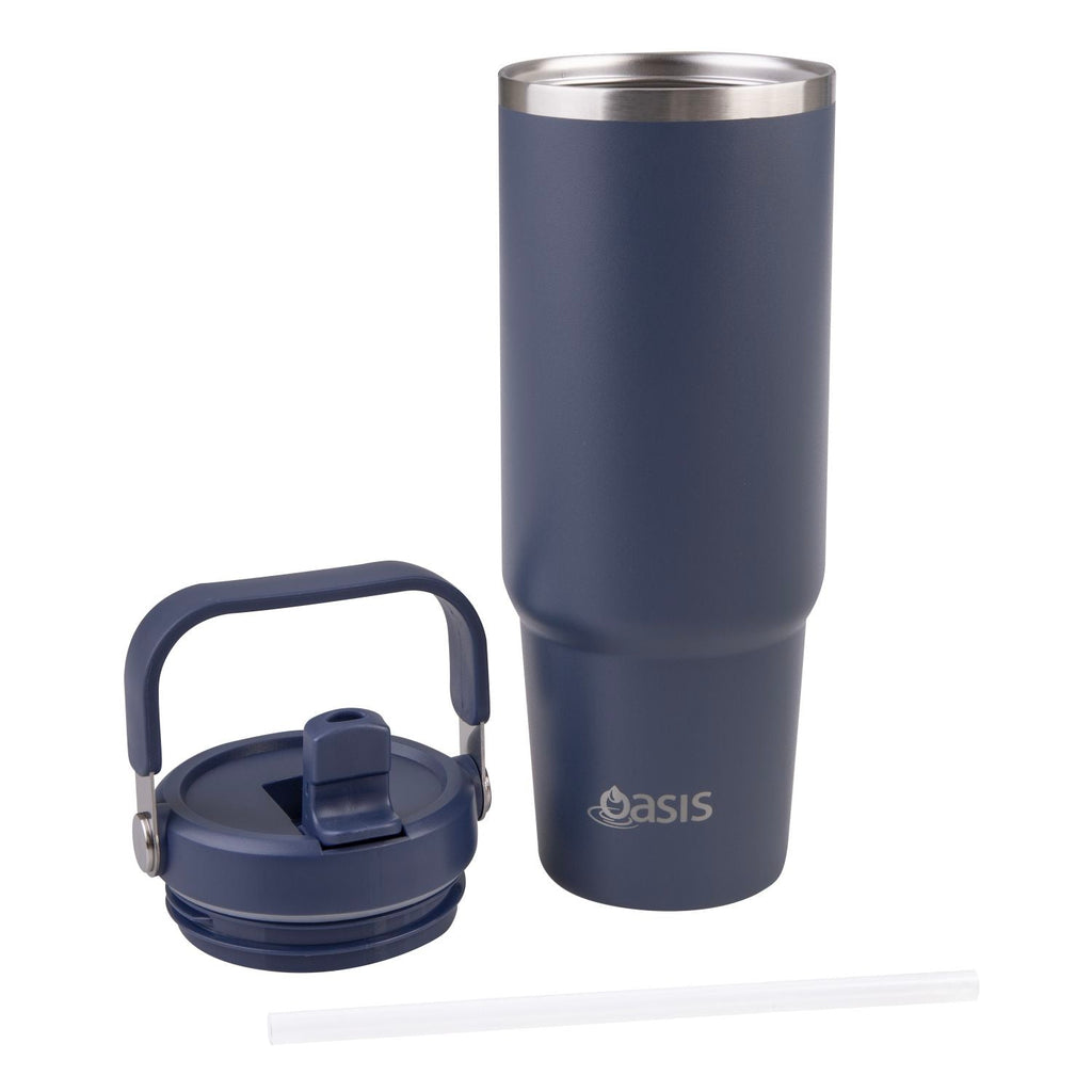 Oasis S/S Insulated Voyager Carry Tumbler Cap Only - Indigo