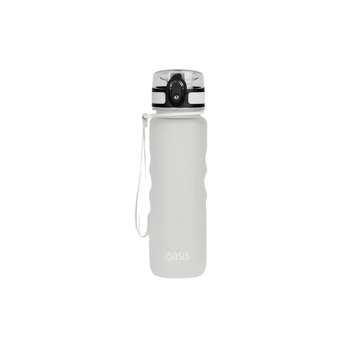 Oasis Tritan Motivation Bottle 1L W Handle Strap - White