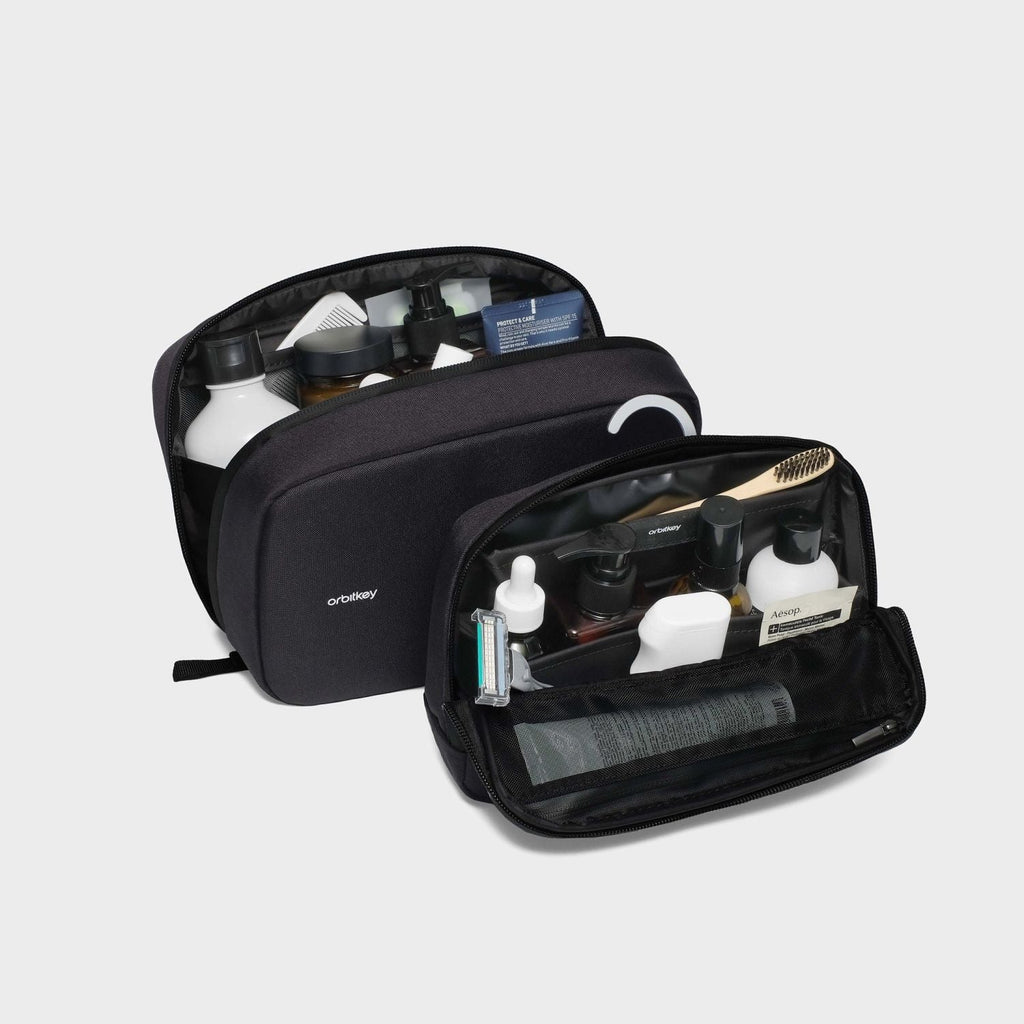 Orbitkey 2-In-1 Toiletry Pouch (Black)