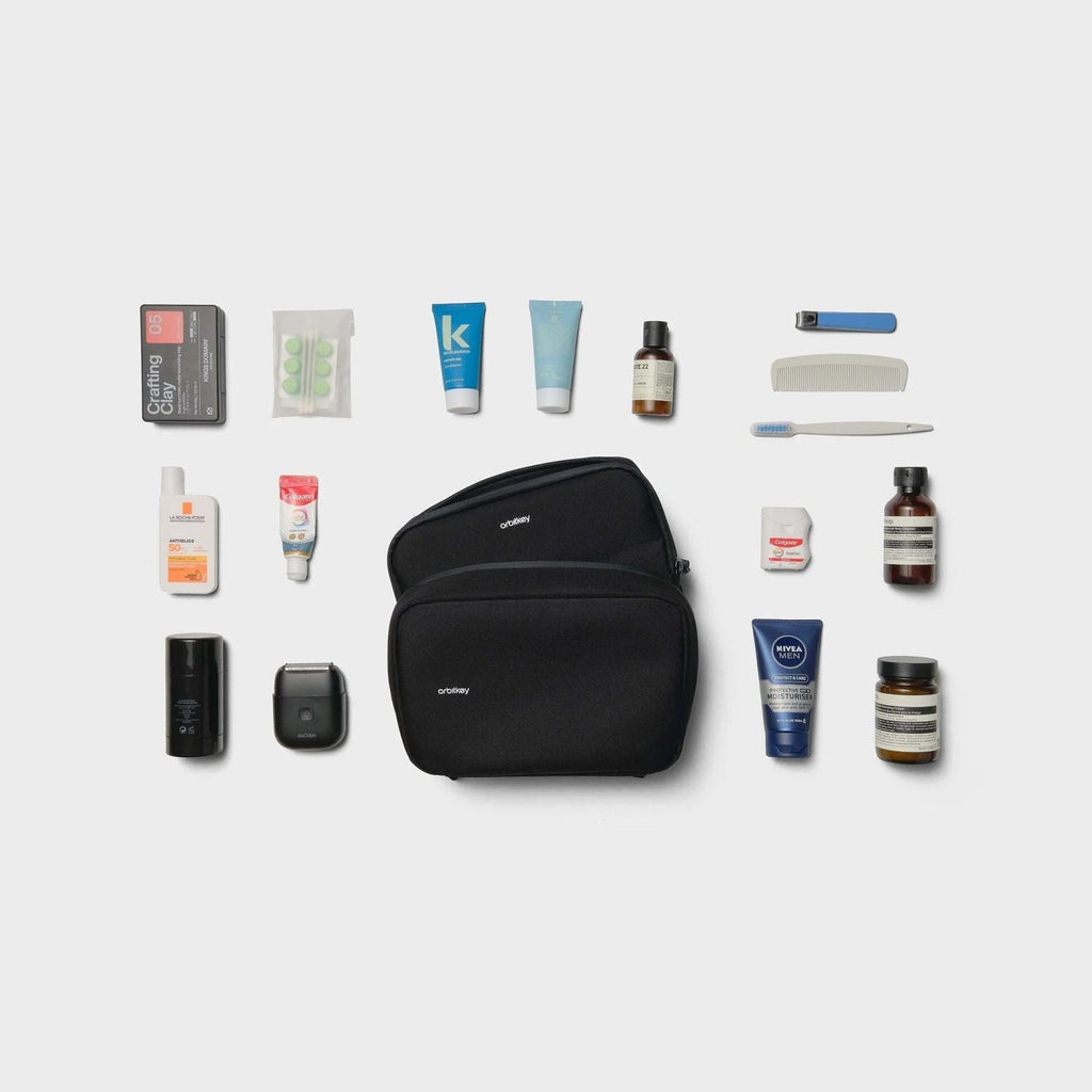 Orbitkey 2-In-1 Toiletry Pouch (Black)