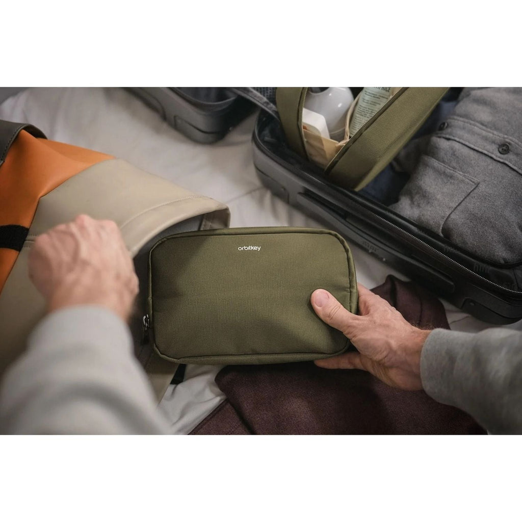 Orbitkey 2-In-1 Toiletry Pouch (Olive)