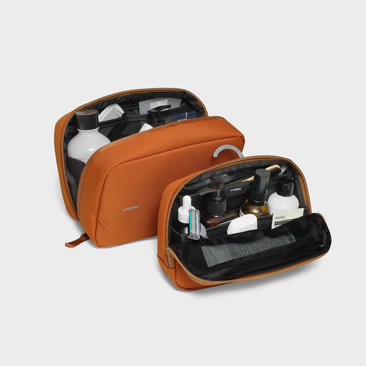 Orbitkey 2-In-1 Toiletry Pouch (Terracotta)