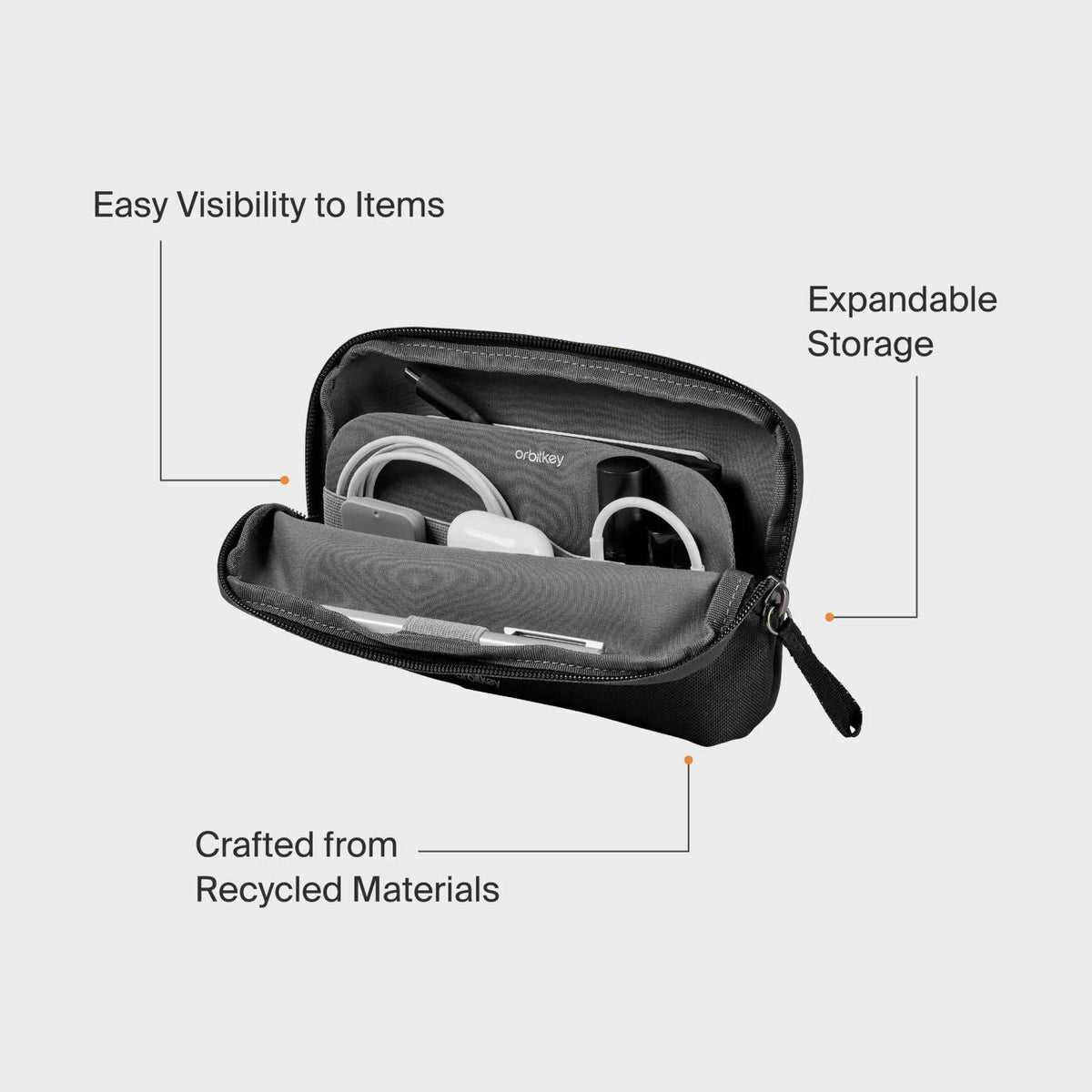 Orbitkey Desk Pouch (Graphite)