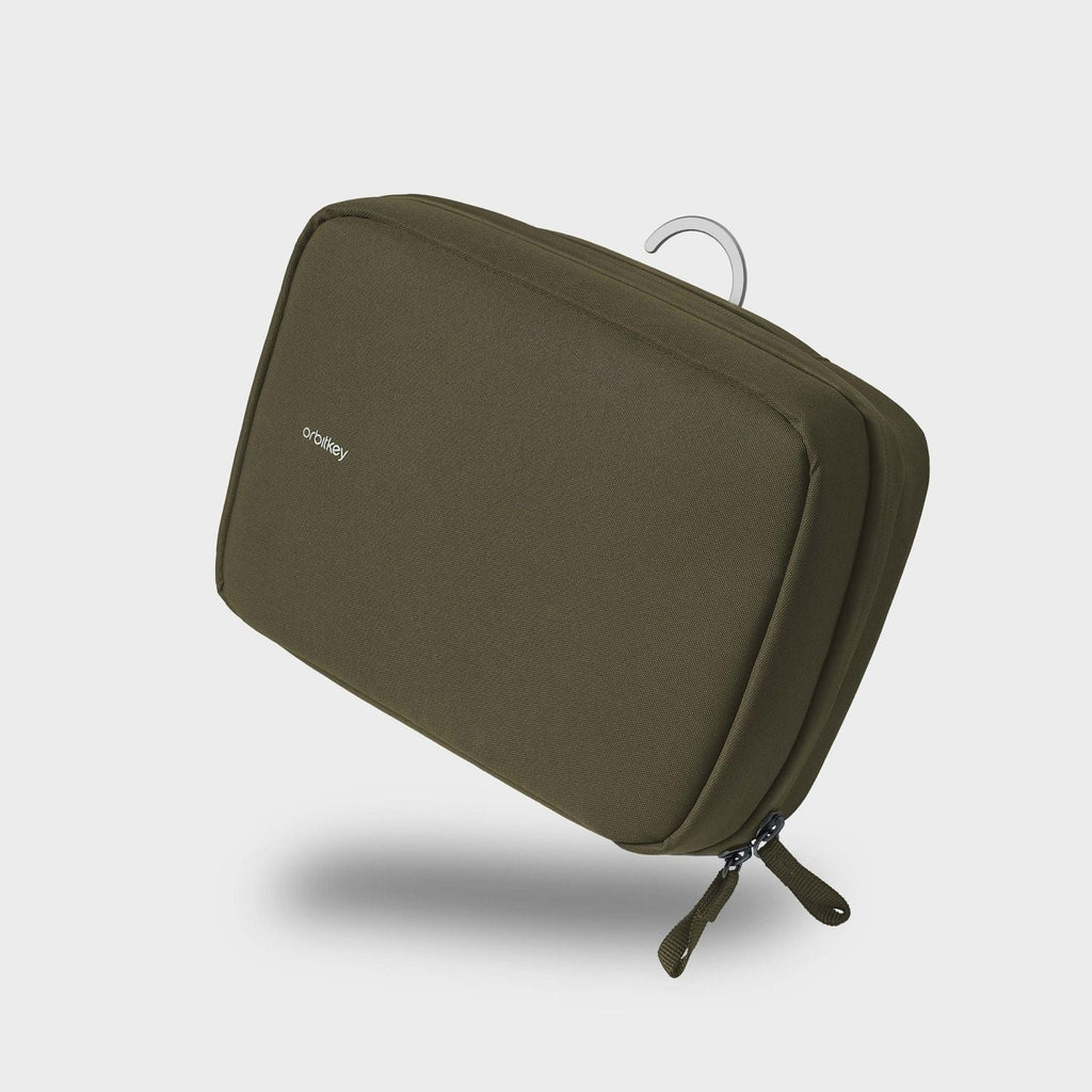 Orbitkey Hanging Toiletry Pouch (Olive)