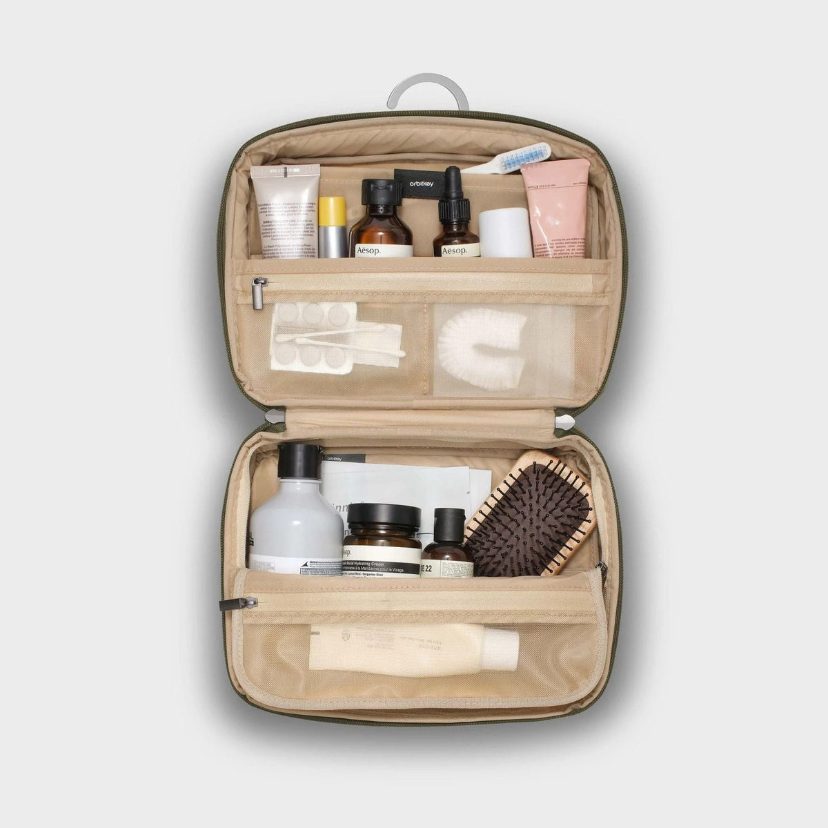 Orbitkey Hanging Toiletry Pouch (Olive)